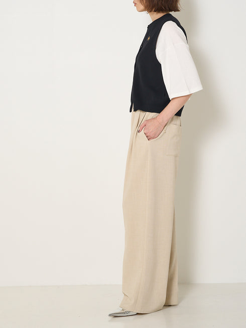 【 限定 】DOUBLE FACE KNIT VEST / Y242-91036-5